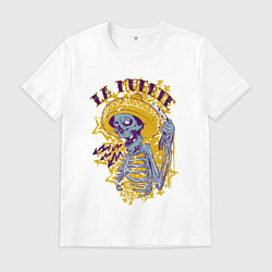 Футболка хлопковая мужская La Muerte!, цвет: белый