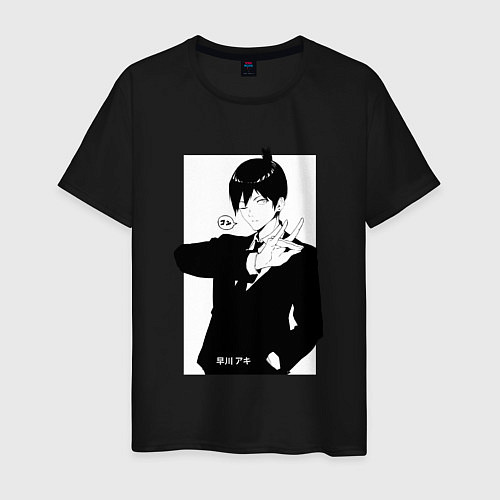 Мужская футболка Аки Хаякава / Черный – фото 1