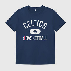 Футболка хлопковая мужская BOSTON CELTICS БОСТОН СЕЛТИКС, цвет: тёмно-синий
