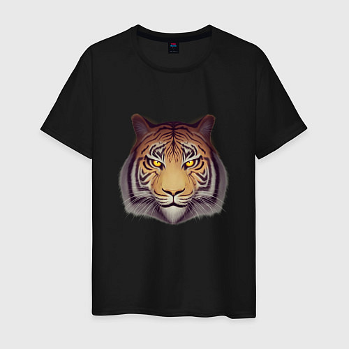 Мужская футболка Амурский тигр 2022 / Черный – фото 1