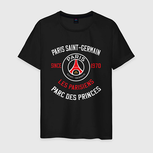 Мужская футболка PARIS SAINT - GERMAIN ПСЖ ФУТБОЛ / Черный – фото 1