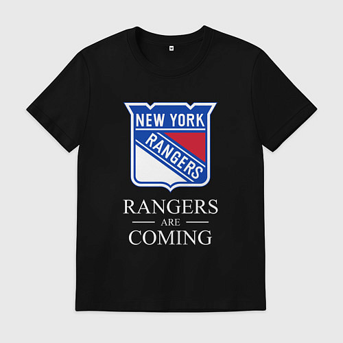 Мужская футболка Rangers are coming, Нью Йорк Рейнджерс, New York R / Черный – фото 1