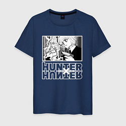 Футболка хлопковая мужская Hunter x Hunter Kurapika, цвет: тёмно-синий