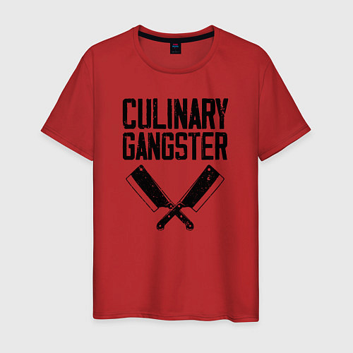 Мужская футболка Кулинарный гангстер / Красный – фото 1