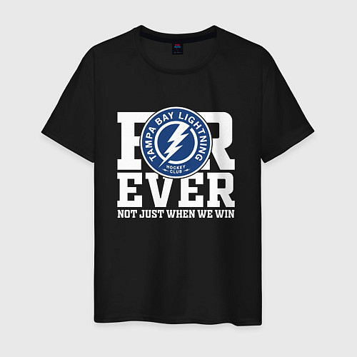 Мужская футболка Тампа Бэй Лайтнинг Tampa Bay Lightning FOREVER NOT / Черный – фото 1