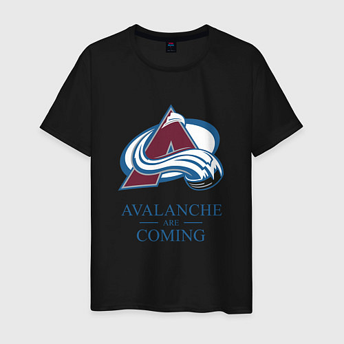 Мужская футболка Colorado Avalanche are coming , Колорадо Эвеланш / Черный – фото 1