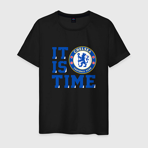 Мужская футболка It is Chelsea time Челси / Черный – фото 1