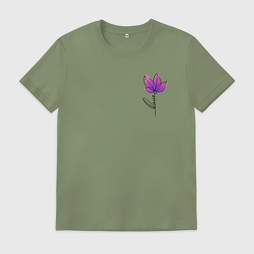 Мужская футболка Любовь в цветке / Авокадо – фото 1