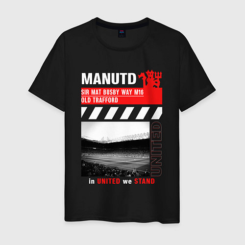 Мужская футболка МЮ ОЛД ТРАФФОРД MU OLD TRAFFORD / Черный – фото 1