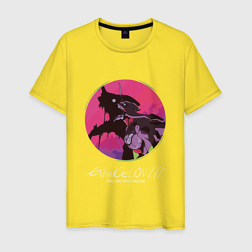 Мужская футболка Evangelion меха eva / Желтый – фото 1