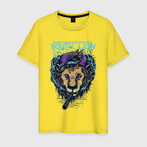 Мужская футболка Юный лев / Желтый – фото 1