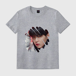 Футболка хлопковая мужская Agust D SUGA BTS, цвет: меланж