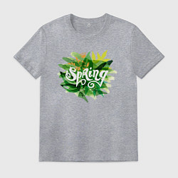 Футболка хлопковая мужская Spring!, цвет: меланж