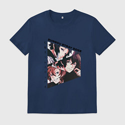 Футболка хлопковая мужская Великий из бродячих псов, Дазай Осаму, Чуя Накахар, цвет: тёмно-синий