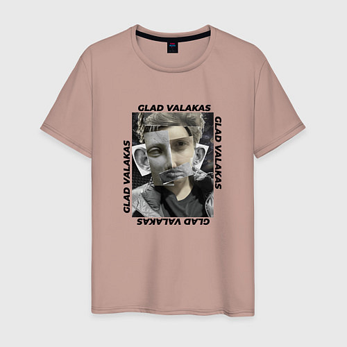 Мужская футболка OLD VICE / Пыльно-розовый – фото 1