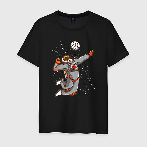 Мужская футболка Мощный космический удар / Черный – фото 1