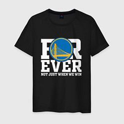 Футболка хлопковая мужская Golden State Warriors FOREVER NOT JUST WHEN WE WIN, цвет: черный