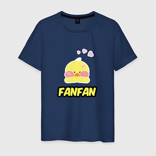 Мужская футболка Трендовая уточка Lalafanfan / Тёмно-синий – фото 1