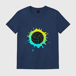 Футболка хлопковая мужская Green Ball, цвет: тёмно-синий