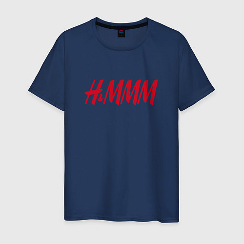 Мужская футболка H&MMM LOGO / Тёмно-синий – фото 1