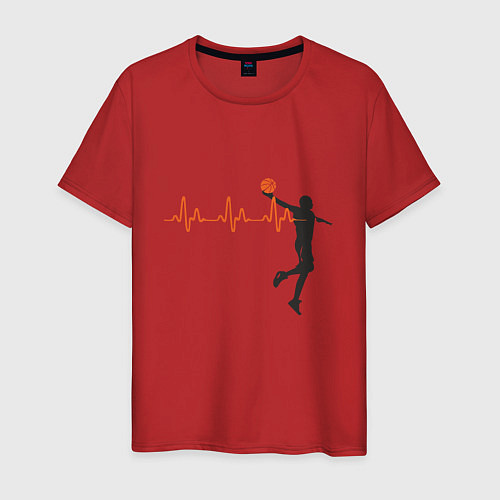 Мужская футболка Basketball Pulse / Красный – фото 1