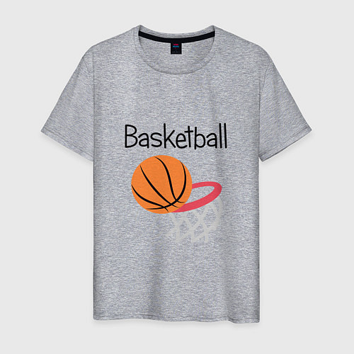 Мужская футболка Game Basketball / Меланж – фото 1