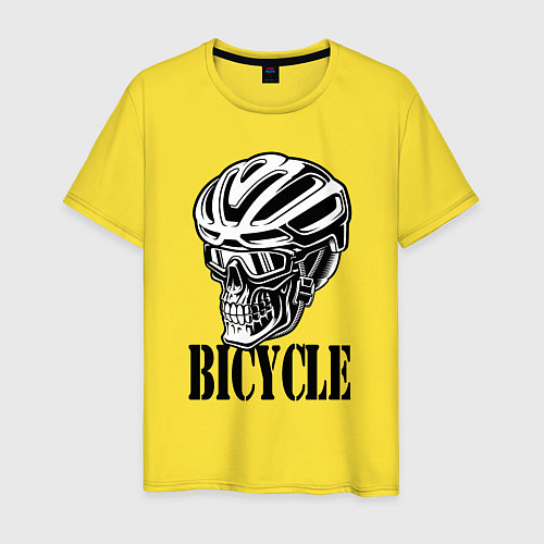 Мужская футболка Bicycle Skull / Желтый – фото 1