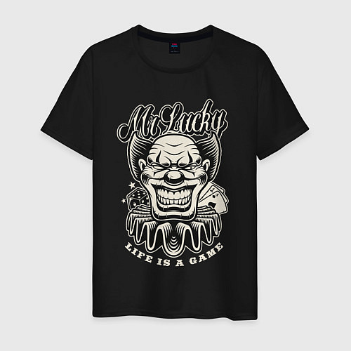 Мужская футболка Mr Lucky / Черный – фото 1