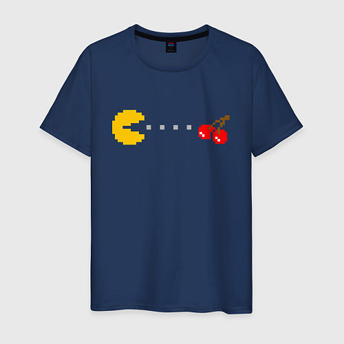 Мужская футболка Pac-man 8bit / Тёмно-синий – фото 1