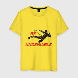 Футболка хлопковая мужская Be Undeniable, цвет: желтый
