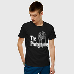 Футболка хлопковая мужская The Photographer, цвет: черный — фото 2