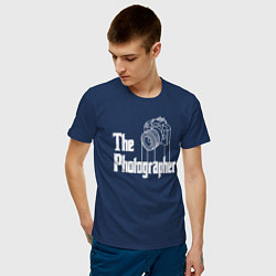 Футболка хлопковая мужская The Photographer, цвет: тёмно-синий — фото 2