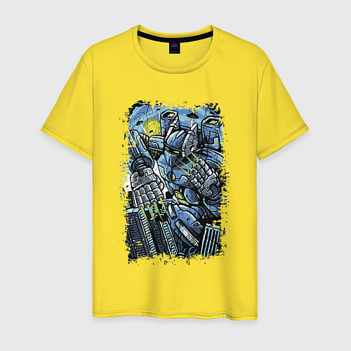 Мужская футболка Destroyer Cyborg / Желтый – фото 1