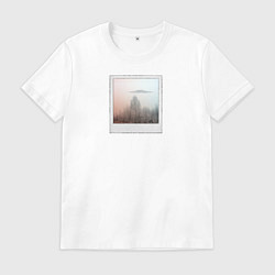 Футболка хлопковая мужская Инопланетяне В РФ, цвет: белый