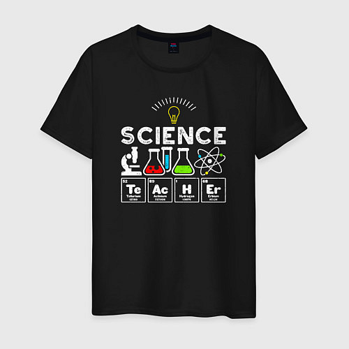 Мужская футболка Учитель науки / Черный – фото 1