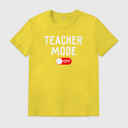 Футболка хлопковая мужская Учительский мод отключен, цвет: желтый