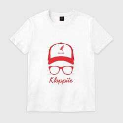 Футболка хлопковая мужская Kloppite, цвет: белый