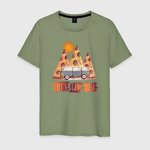 Мужская футболка Горные Походы и Пицца / Авокадо – фото 1