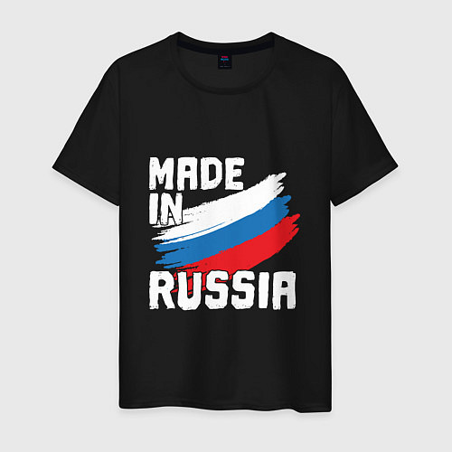 Мужская футболка In Russia / Черный – фото 1