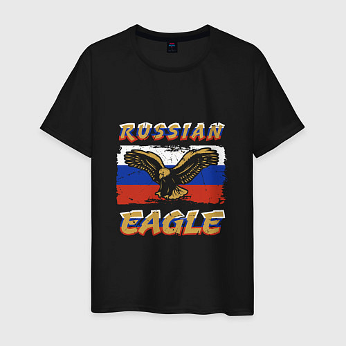 Мужская футболка Russian Eagle / Черный – фото 1