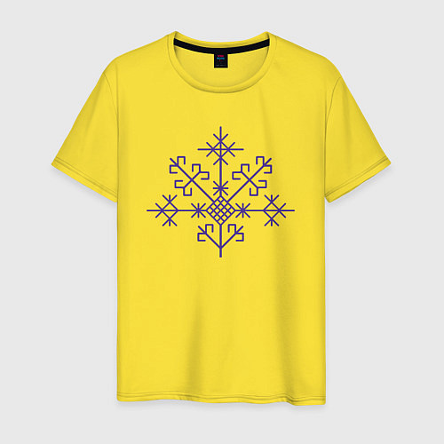 Мужская футболка Оберег дерево мира / Желтый – фото 1