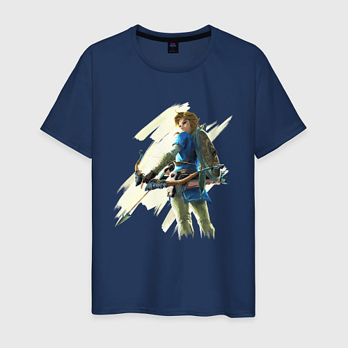 Мужская футболка Link с луком / Тёмно-синий – фото 1