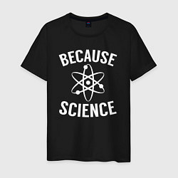 Футболка хлопковая мужская Atomic Heart: Because Science, цвет: черный