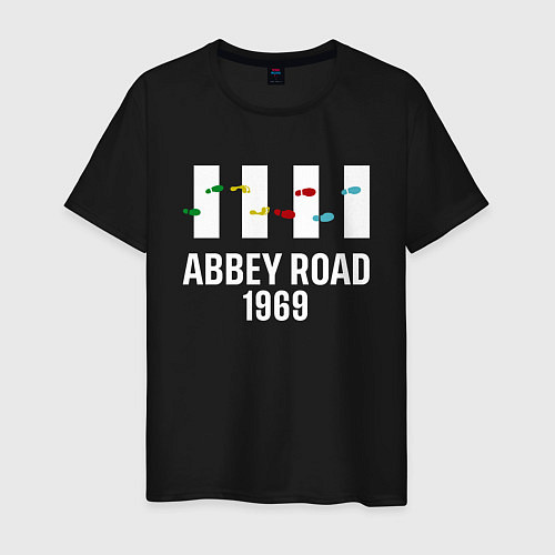 Мужская футболка THE BEATLES ABBEY ROAD / Черный – фото 1