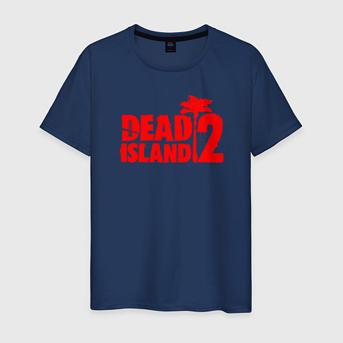 Мужская футболка Dead island 2 / Тёмно-синий – фото 1