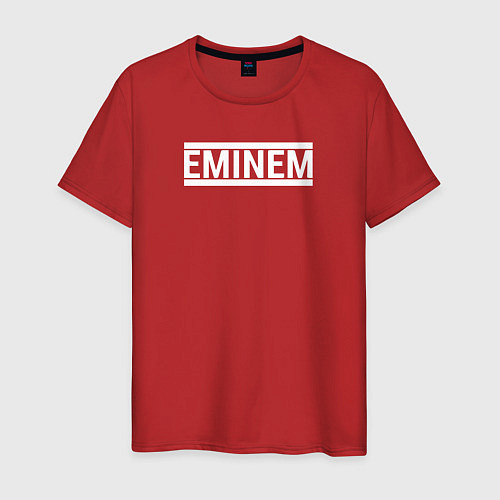 Мужская футболка Eminem rap / Красный – фото 1