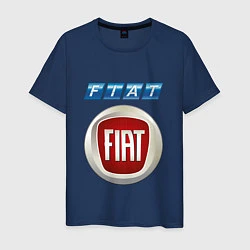 Футболка хлопковая мужская FIAT 8, цвет: тёмно-синий