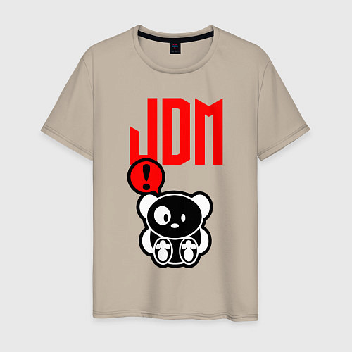 Мужская футболка JDM Panda Japan Bear / Миндальный – фото 1