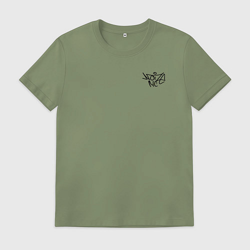 Мужская футболка Noize mc нойз мс logo / Авокадо – фото 1