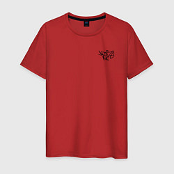 Футболка хлопковая мужская Noize mc нойз мс logo, цвет: красный